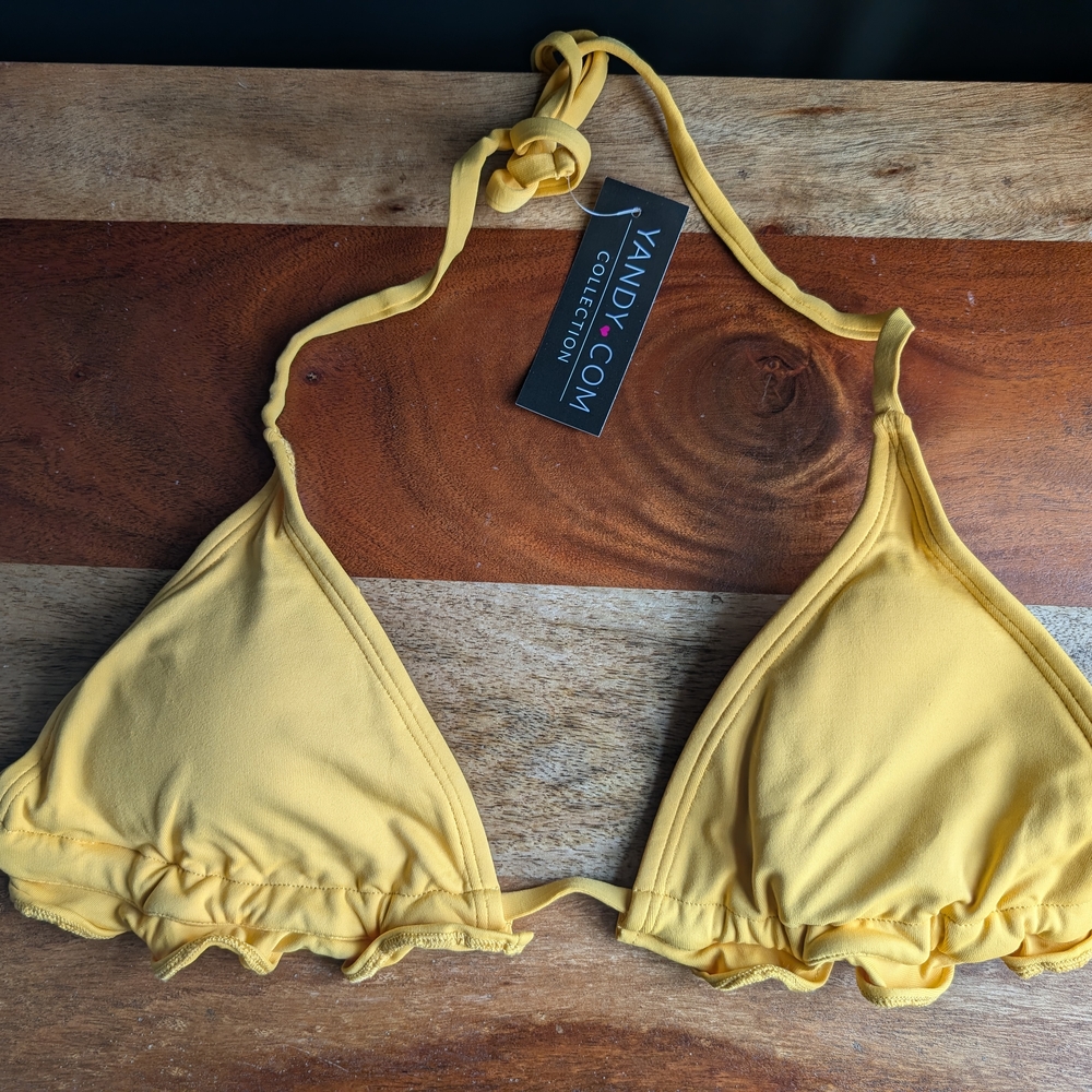 Yellow Ruffle Bikini Set - Picture 2 of 8